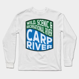 Carp River Wild, Scenic and Recreational River wave Long Sleeve T-Shirt